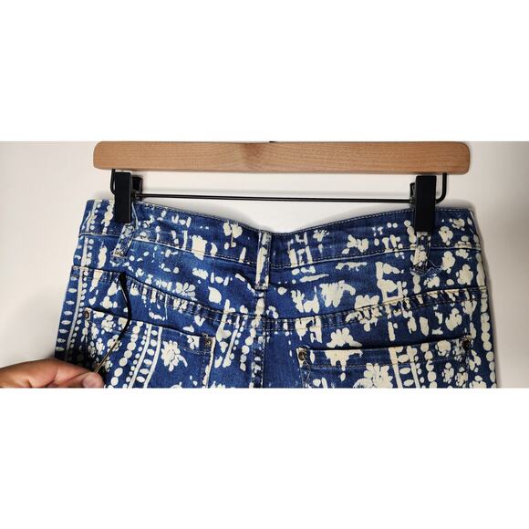 Free People Stripe Bali Flare Stretch Jean Women’s Blue Sz 27 Garage-Color Halo - Picture 5 of 10